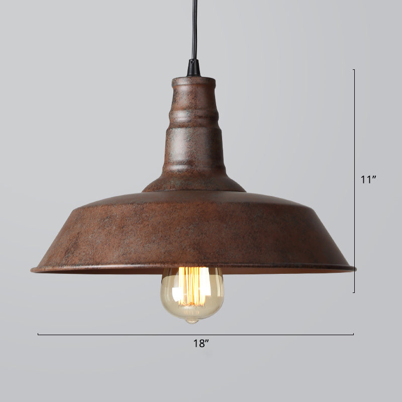 Lampada a sospensione in stile industriale del ristorante del ristorante Barn Lampone a pendente a 1 luce