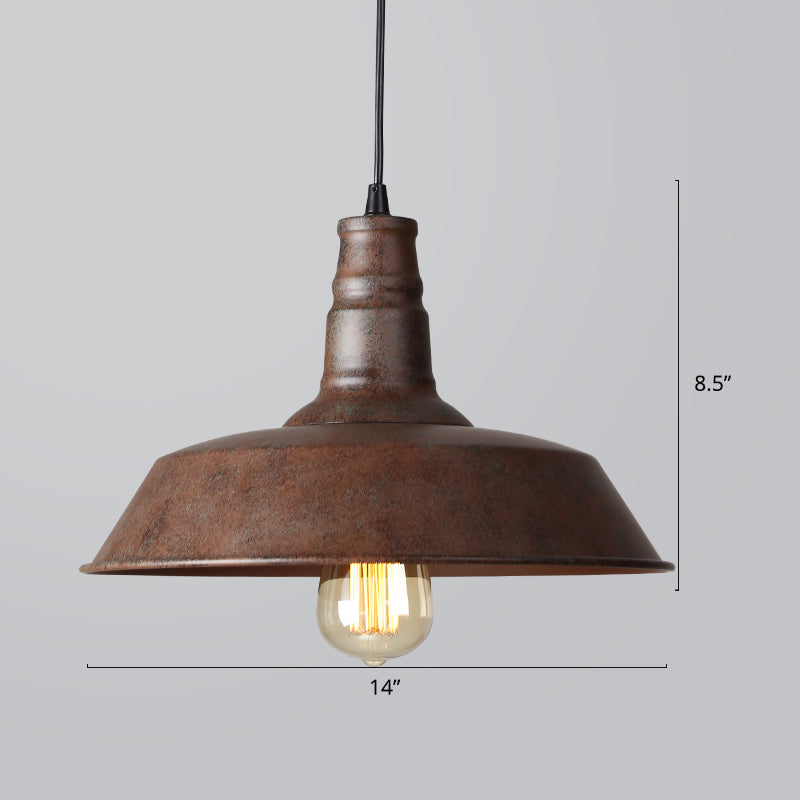 Lampada a sospensione in stile industriale del ristorante del ristorante Barn Lampone a pendente a 1 luce