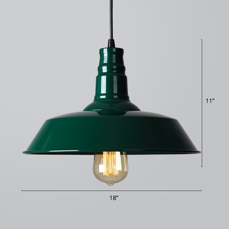 Lampada a sospensione in stile industriale del ristorante del ristorante Barn Lampone a pendente a 1 luce