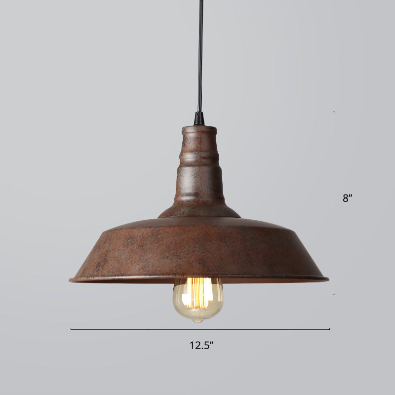 Barn Restaurant Hanging Lamp Industrial Style Iron 1-Light Pendant Light Fixture