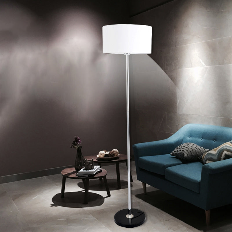 Tambour nuage debout éclairage contemporain tissu simple bulb salon lampadaire