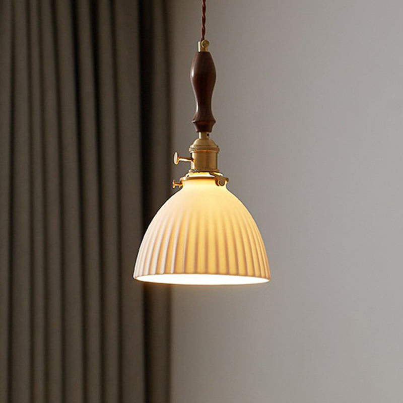 Simplicity Dome 1 Bulb Hanging Light Simplicity White Glass Pendant Light Fixture