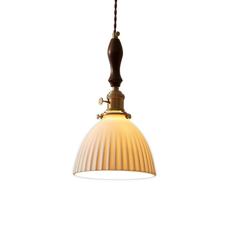 Simplicity Dome 1 Bulb Hanging Light Simplicity White Glass Pendant Light Fixture