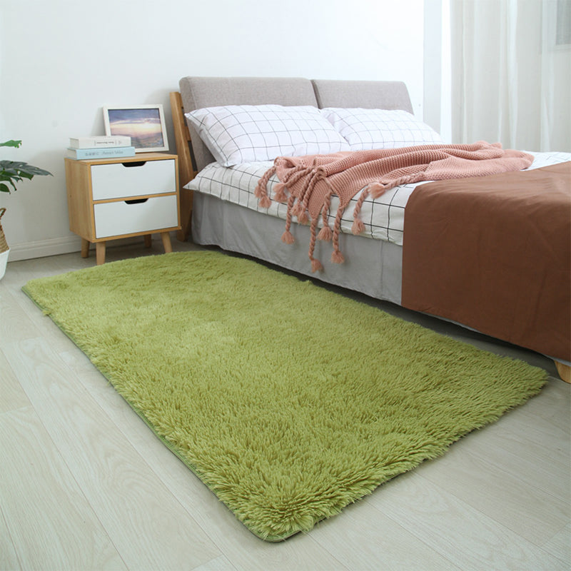 Zeitgenössischer Schlafzimmer Teppich Multi-farbige Feste Farbe Innenteppich Polyster Nicht rutscher Backing Haustierfreundlicher Bereich Teppich