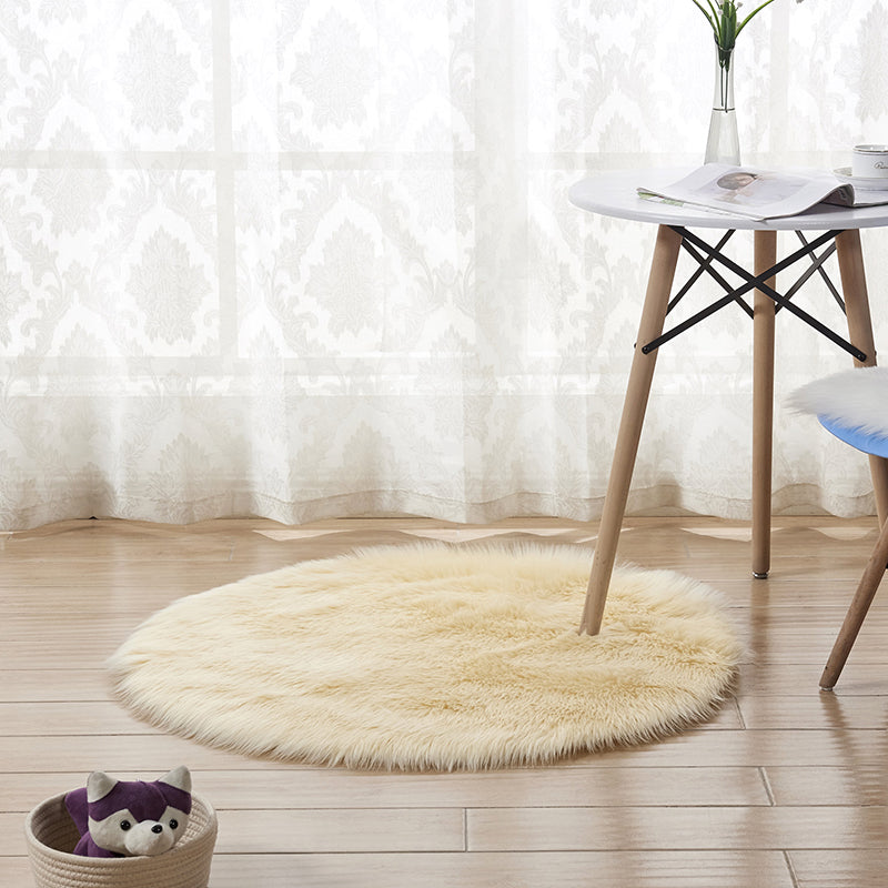 Nordic Wohnzimmer Teppich Multi -farbige Feste Farbe Innenteppich Polypropylen Easy Care Haustierfreundlicher Teppich