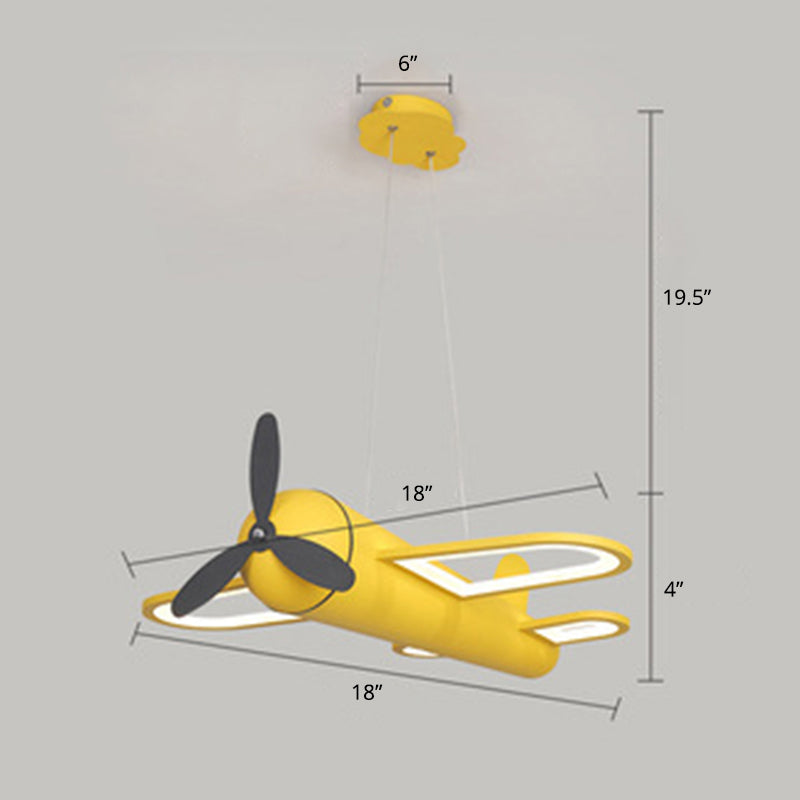 Jet a propulsione Ampiccante Affermale Light Cartoon Acrilic Childrens Slama LED Clavollier