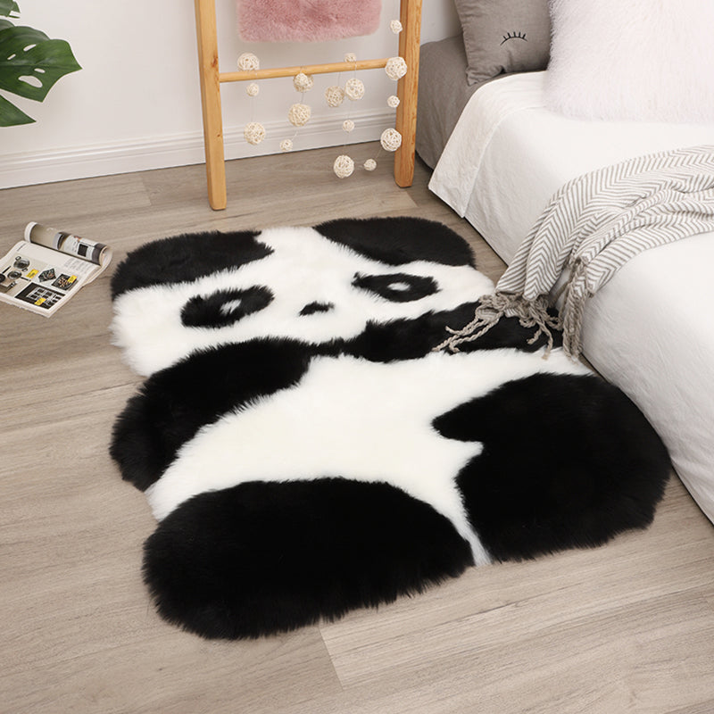 Calming Animal Print Rug Multi Color Cotton Blend Indoor Rug Non-Slip Backing Machine Washable Carpet for Decor