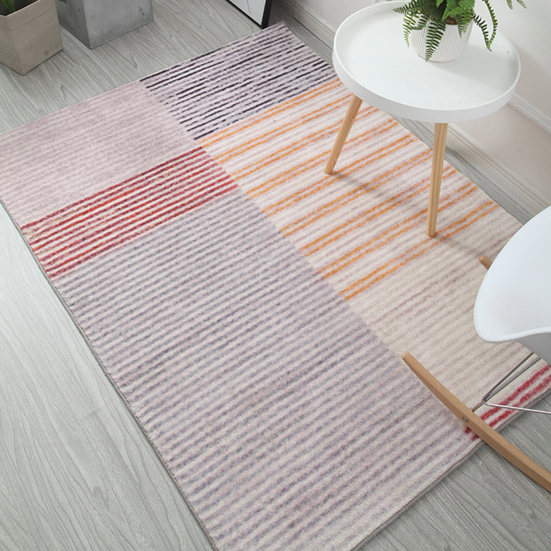 Multi color Modern Rug polipropileno Southwestern Print Alfombra de interior Cabeza sin deslizamiento Alfombra de área amigable para mascotas para sala de estar