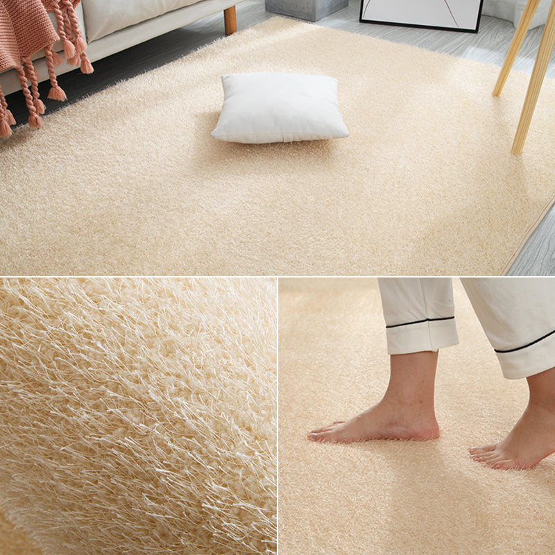 Eenvoudige vaste kleuren Tapijt Multi-gekleurde katoenen Blend Binnen Tapijt Non-slip achterstallige huisdiervriendelijke gemakkelijke verzorgt tapijt voor kamer