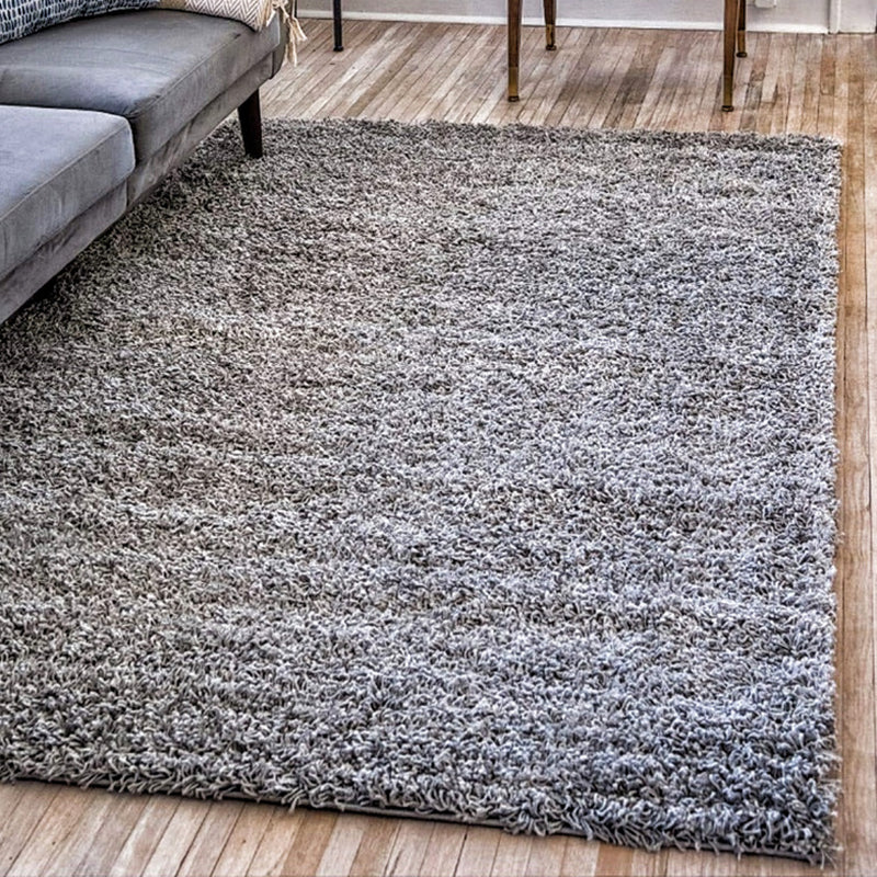 Multi-Color Casual Rug Polyster Solid Colored Area Carpet Non-Slip Stain-Resistant Machine Washable Indoor Rug for Bedroom