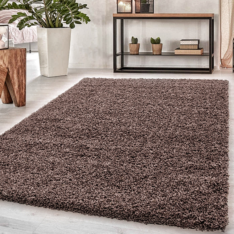 Multi-Color Casual Rug Polyster Solid Colored Area Carpet Non-Slip Stain-Resistant Machine Washable Indoor Rug for Bedroom