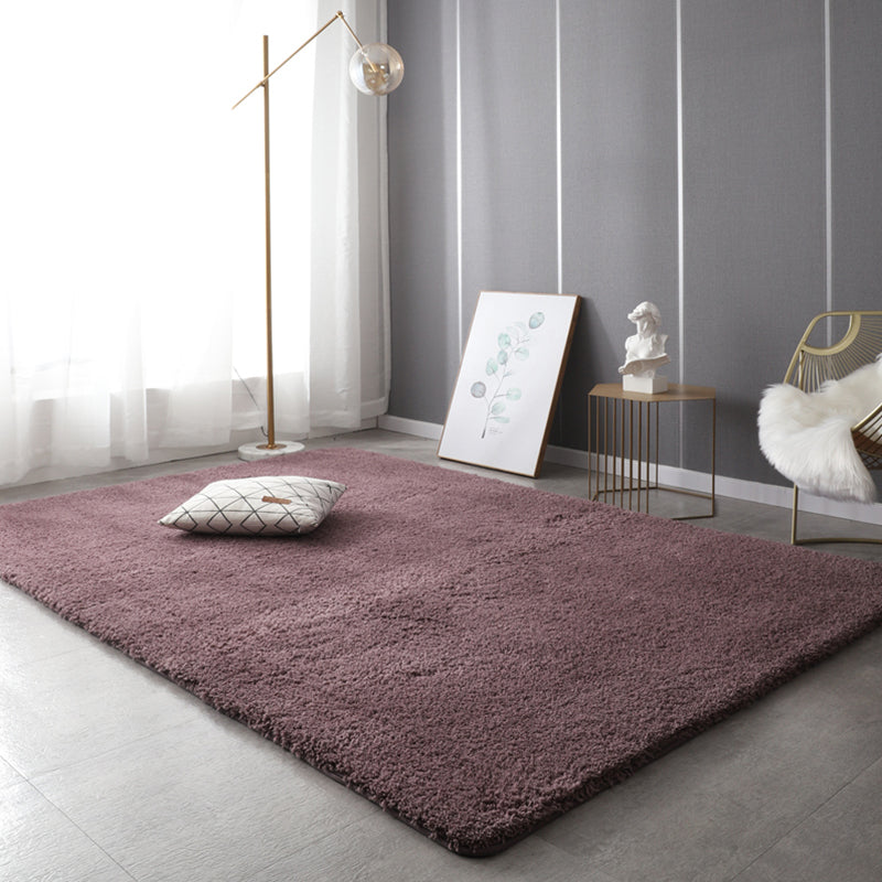 Rapis de couleur unie nordique Mulit Coton Mélange Coton Arelle Tapis Anti-Slip Backing Pet Friendly Indoor pour décoration