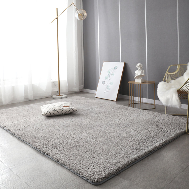 Rapis de couleur unie nordique Mulit Coton Mélange Coton Arelle Tapis Anti-Slip Backing Pet Friendly Indoor pour décoration