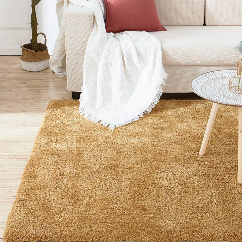 Tapis de décoration de maison relaxante Tapis de couleur unie à couleur unie multiple Mélange de coton Machine sans glipage Rapis intérieur lavable