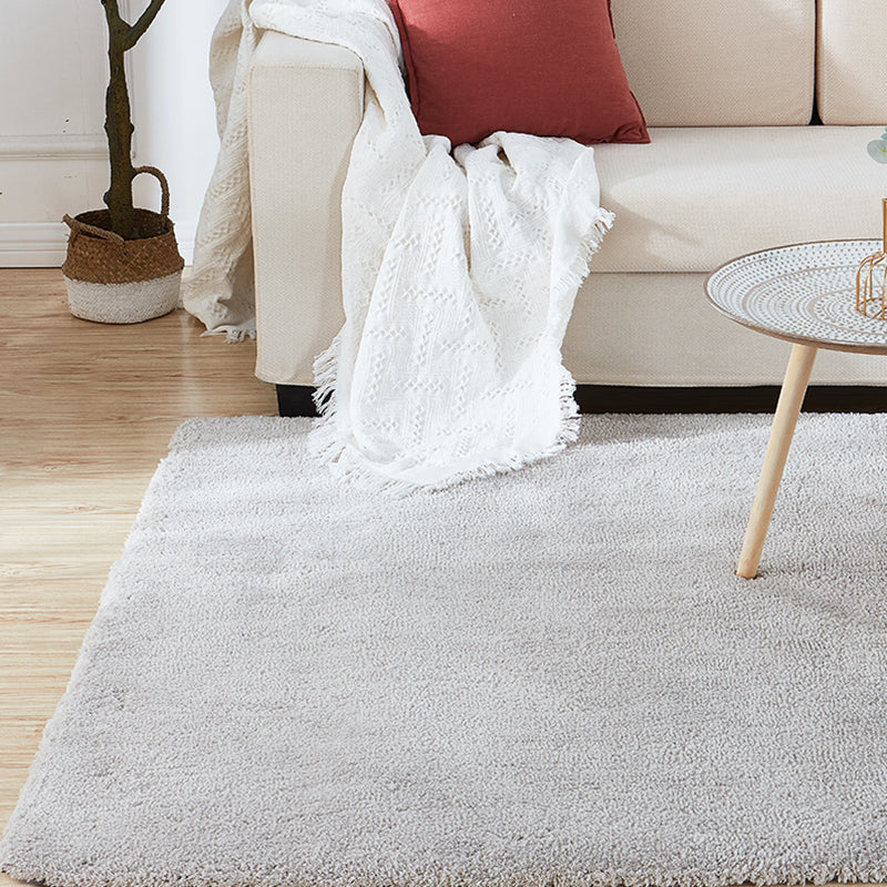 Relaxing Home Decor Rug Multi-Color Solid Color Area Rug Cotton Blend Non-Slip Machine Washable Indoor Rug