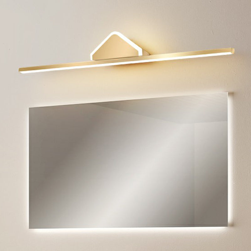 Acrílico LED LED LED LIGHT LIMINISMA Minimalismo Acabado dorado Iluminación de pared para baño