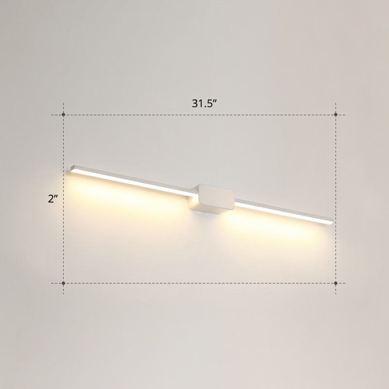 Pole Shaped Bathroom Vanity Wall Lamp Acrylic Minimalistic LED Wall Mounted Light