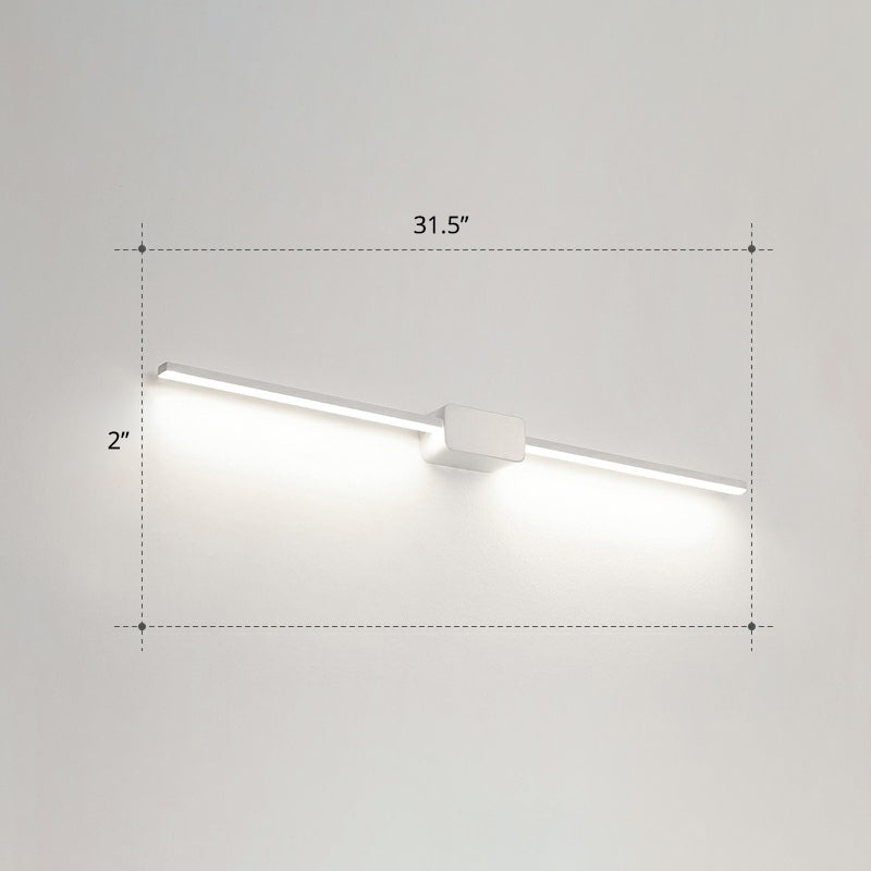 Pole Shaped Bathroom Vanity Wall Lamp Acrylic Minimalistic LED Wall Mounted Light