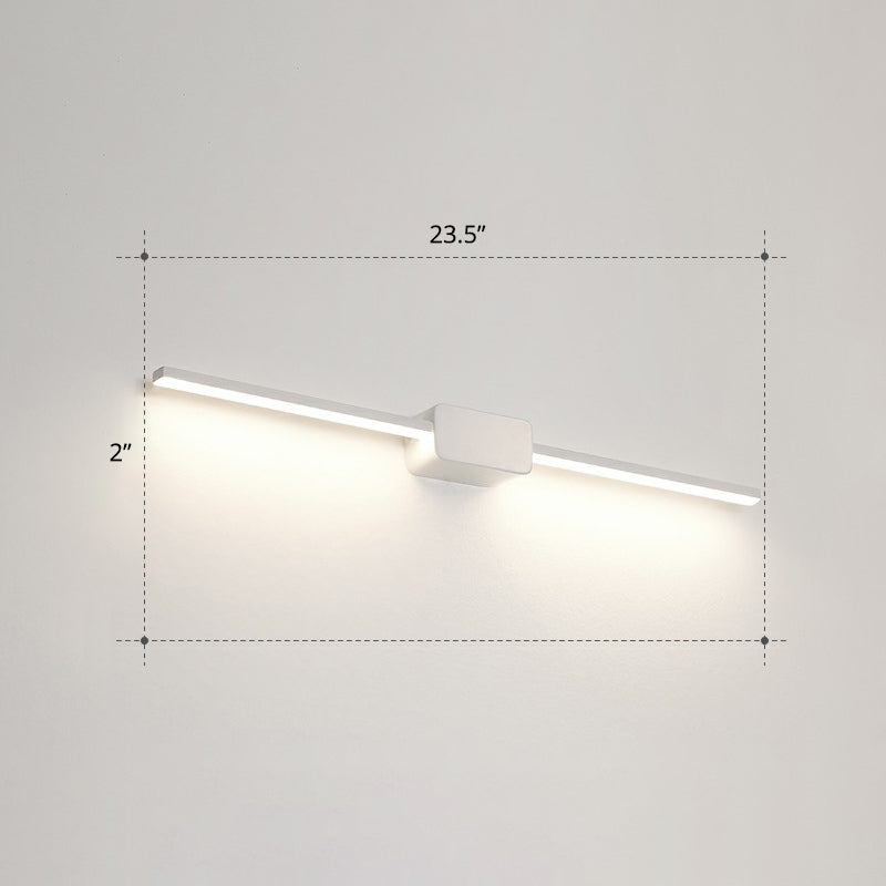 Pole Shaped Bathroom Vanity Wall Lamp Acrylic Minimalistic LED Wall Mounted Light