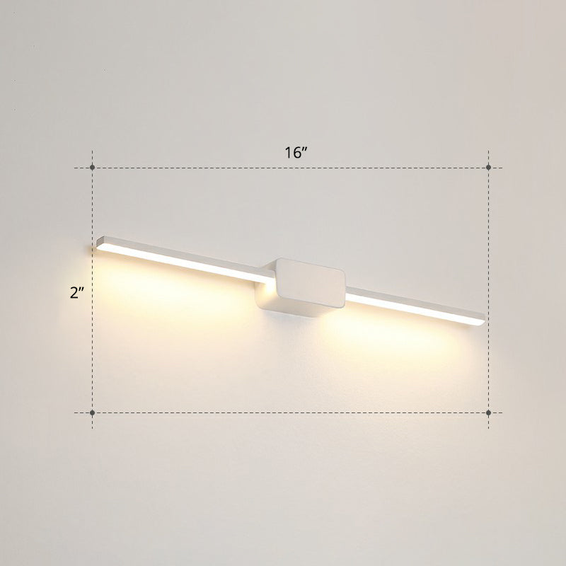 Stabförmige Badezimmer Waschtischwand Lampe Acryl minimalistische LED -Wandmontage Licht montiert