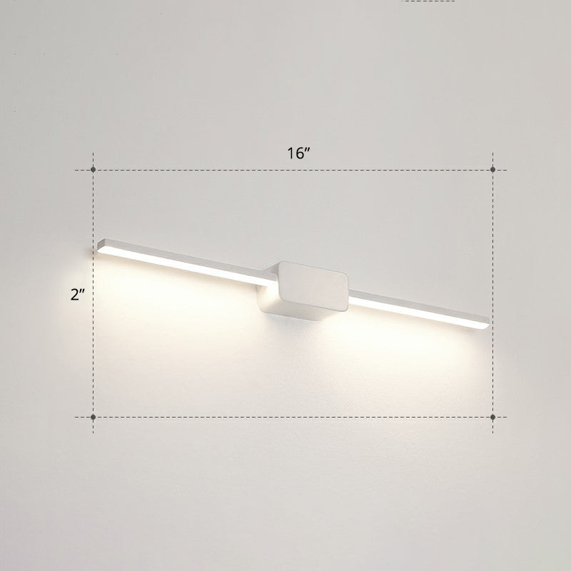 Pole Shaped Bathroom Vanity Wall Lamp Acrylic Minimalistic LED Wall Mounted Light