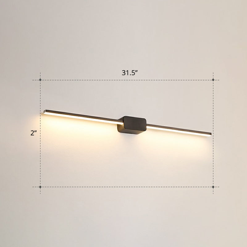 Pole Shaped Bathroom Vanity Wall Lamp Acrylic Minimalistic LED Wall Mounted Light