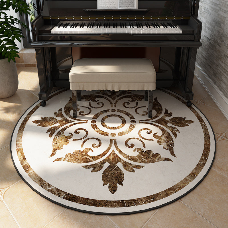 Olden Decoration Rug Multi Color Flower Printed Area Carpet Polyster Non-Slip Backing Stain-Resistant Indoor Rug