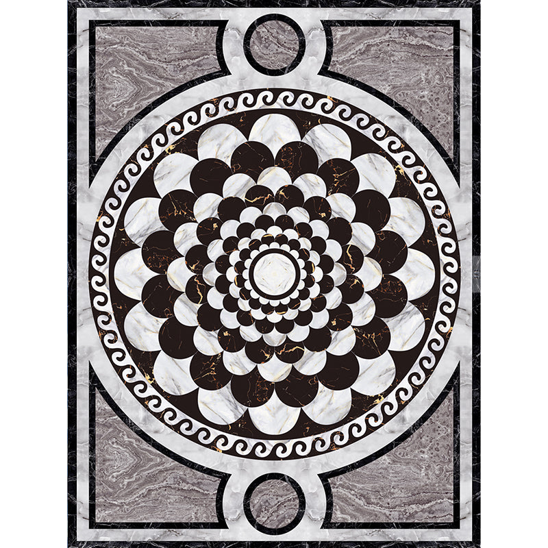 Formal Living Room Rug Multi Color Geometric Pattern Area Carpet Leather Non-Slip Backing Pet Friendly Easy Care Rug