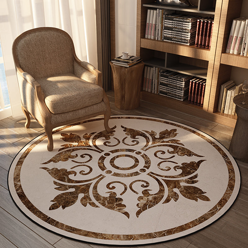 Olden Bedroom Rug Multi Colored Floral Printed Indoor Rug Polypropylene Anti-Slip Backing Easy Care Area Carpet