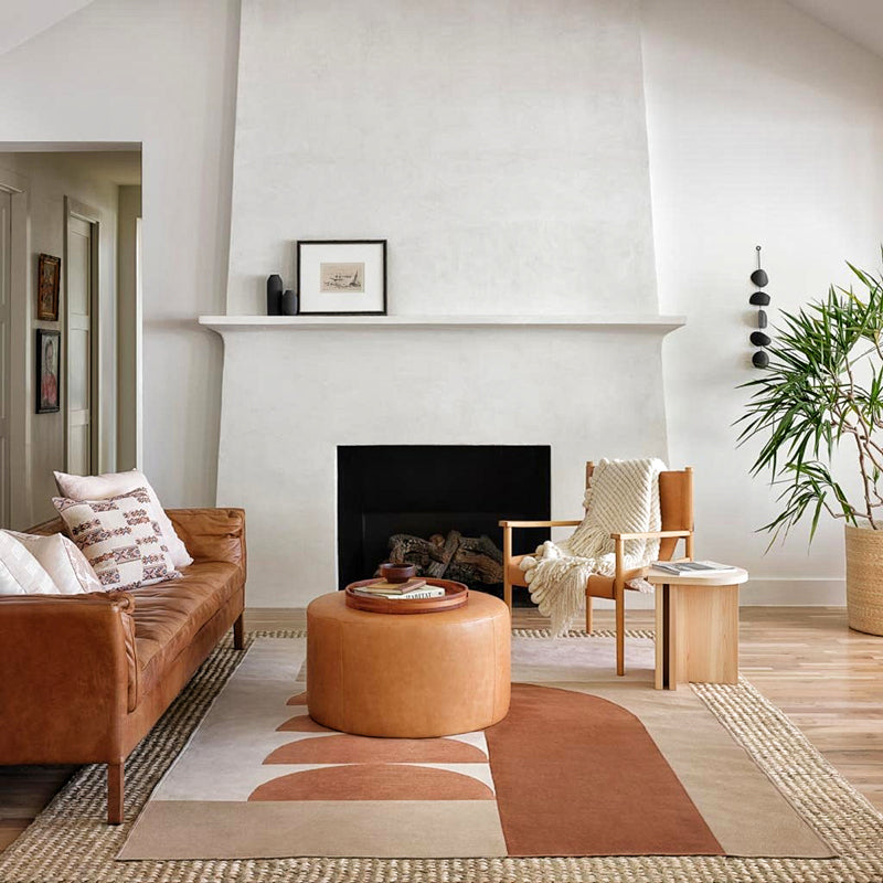 Einfacher abstrakter Druckteppich Multi-farbiger Chenille-Indoor-Teppich nicht rutschfestem Fleckenresistenten Teppich für Wohnzimmer