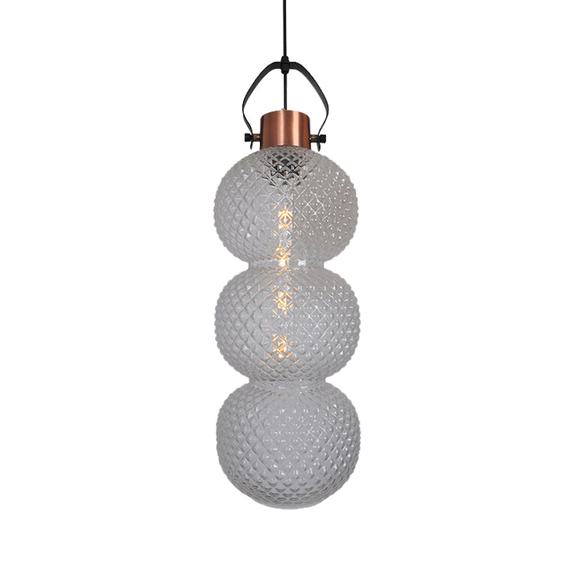 Bubble Hanging Light Modernism White/Chrome/Amber Glass 1 Head Ceiling Suspension Lamp for Hallway