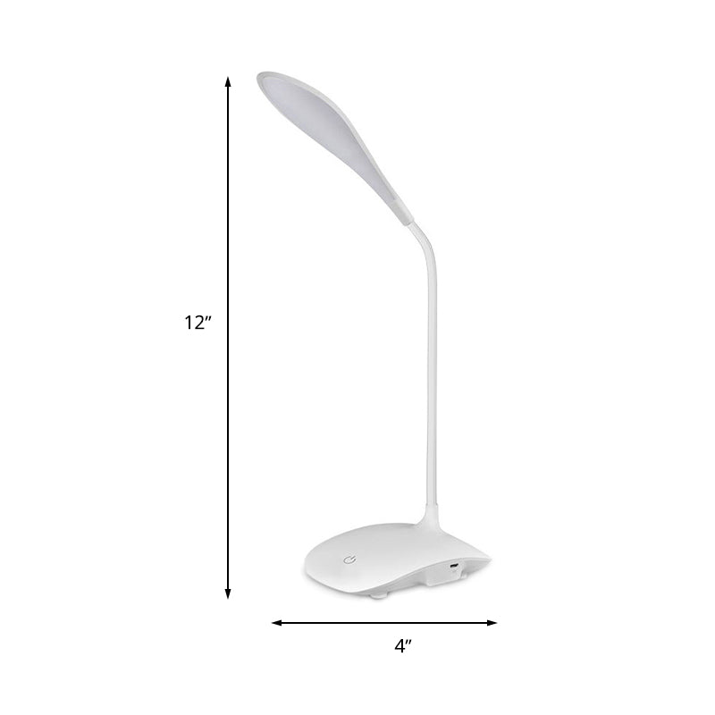 LED dritte Gear Schreibtisch Lampe Einfache Touch empfindlicher Kunststofftischlampe für das Studium des Bettes