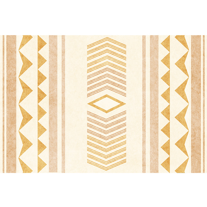 Alfombra geométrica de patrón de antigüedad alfombra de máquinas de respaldo de interiores de polyster múltiples de color múltiple alfombra lavable