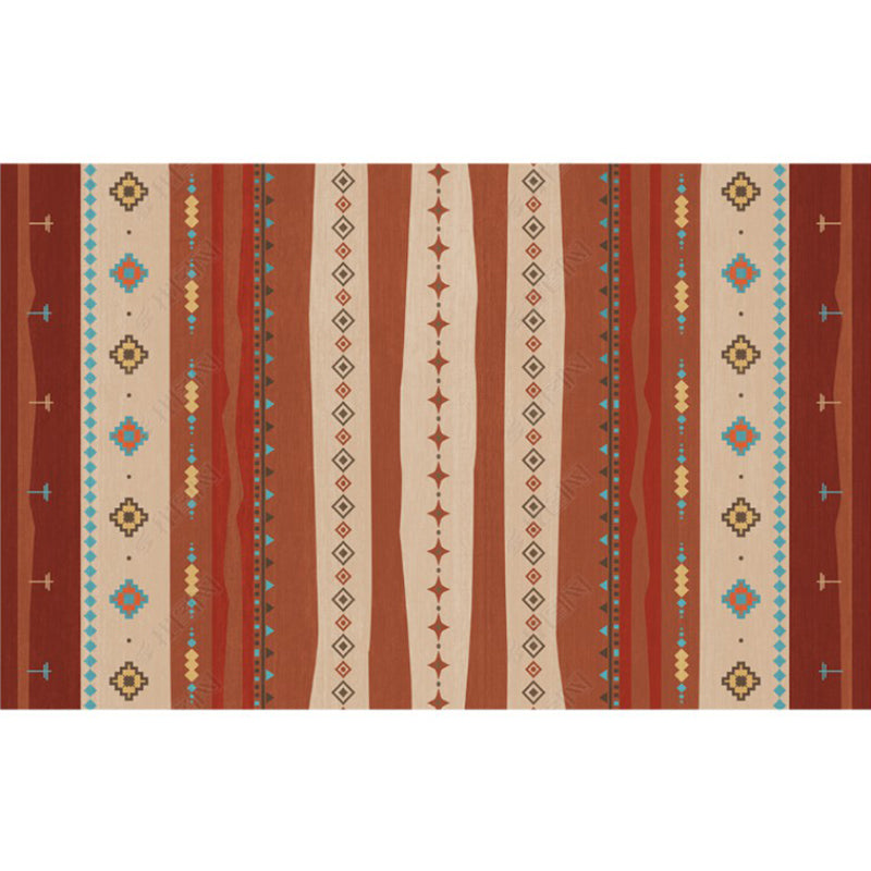 Alfombra geométrica de la alfombra geométrica occidental alfombra de polipropileno de polipropileno multicolor Anti-slip alfombra de área amigable para mascotas para decoración