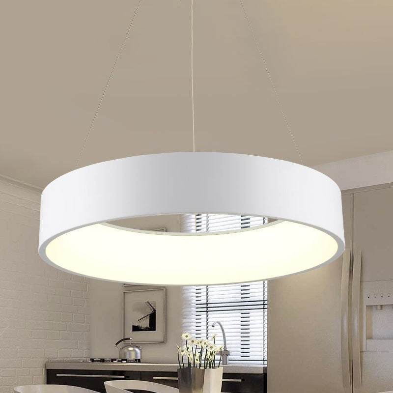 18 "/23.5" /31,5 "Dia dia plafonnier plafond Métalliste Métalliste blanc / gris / noir Pendoir à LED intégré pour salle à manger pour salle à manger