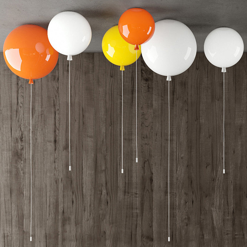 Ballon Halbmontage Beleuchtung Kinder Plastik 1-Licht Schlafzimmer Deckenleuchte