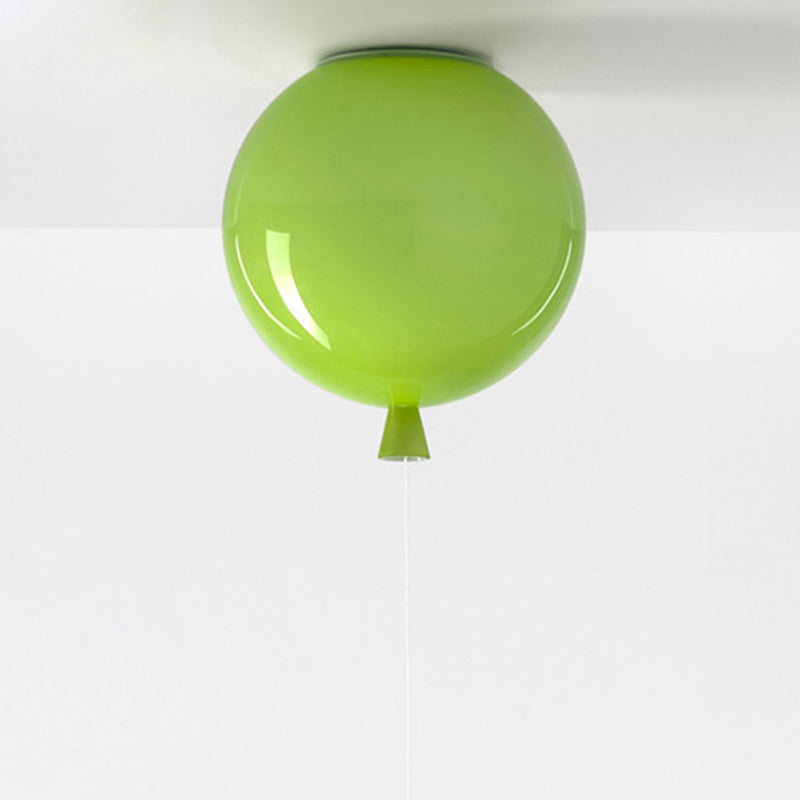 Iluminazione semi monte palloncini per bambini in plastica in plastica a 1 luci del soffitto camera da letto