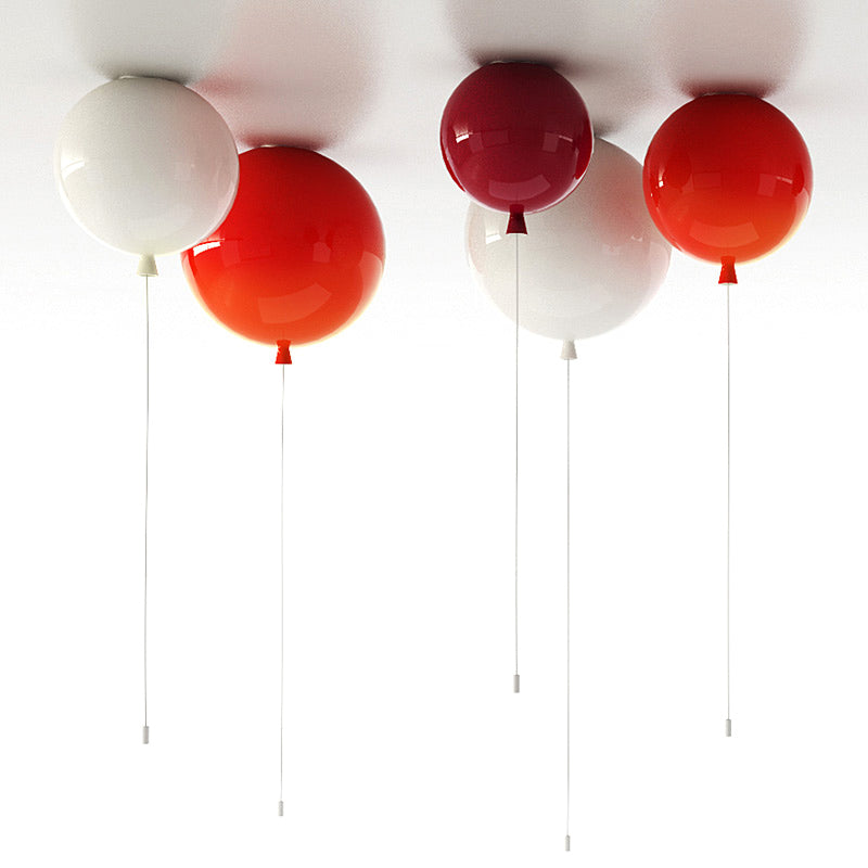 Ballon Halbmontage Beleuchtung Kinder Plastik 1-Licht Schlafzimmer Deckenleuchte