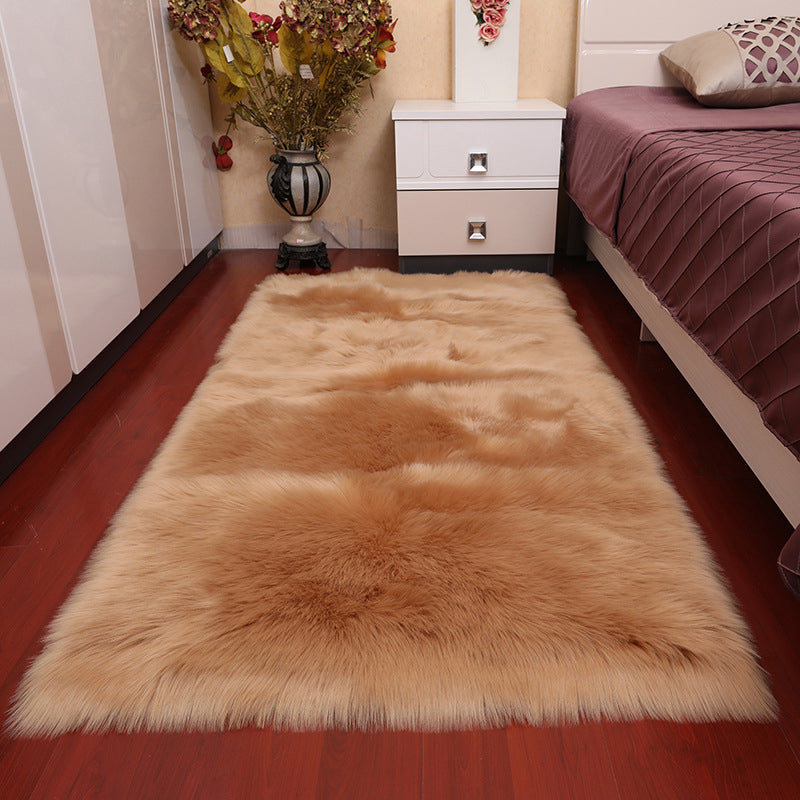 Tapis multi-couleurs Simple acrylique Couleur solide Rapis intérieur Rapage non glipt Backing Animal Areat Easy Care Area Papet pour chambre à coucher