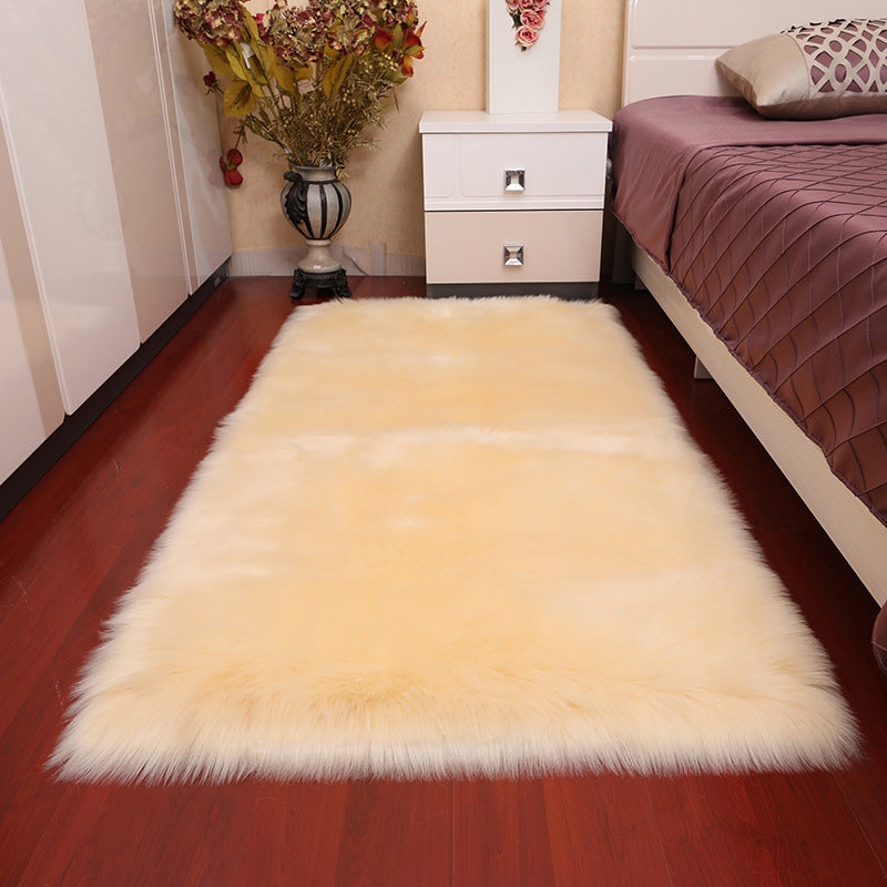 Multi Color Simple Rug Acrylic Solid Color Indoor Rug Non-Slip Backing Pet Friendly Easy Care Area Carpet for Bedroom