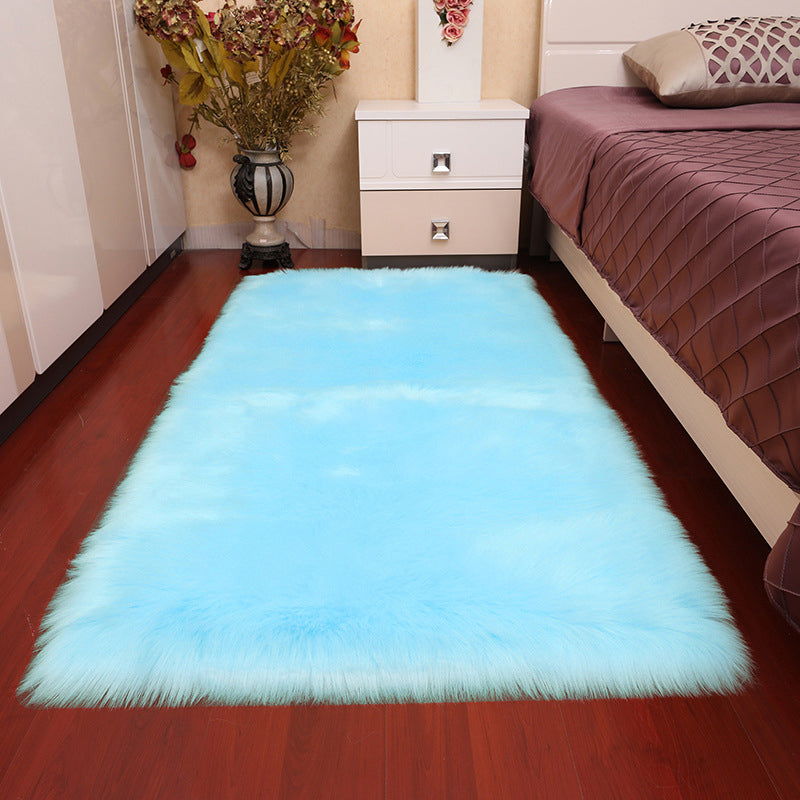 Multi Color Simple Rug Acrylic Solid Color Indoor Rug Non-Slip Backing Pet Friendly Easy Care Area Carpet for Bedroom