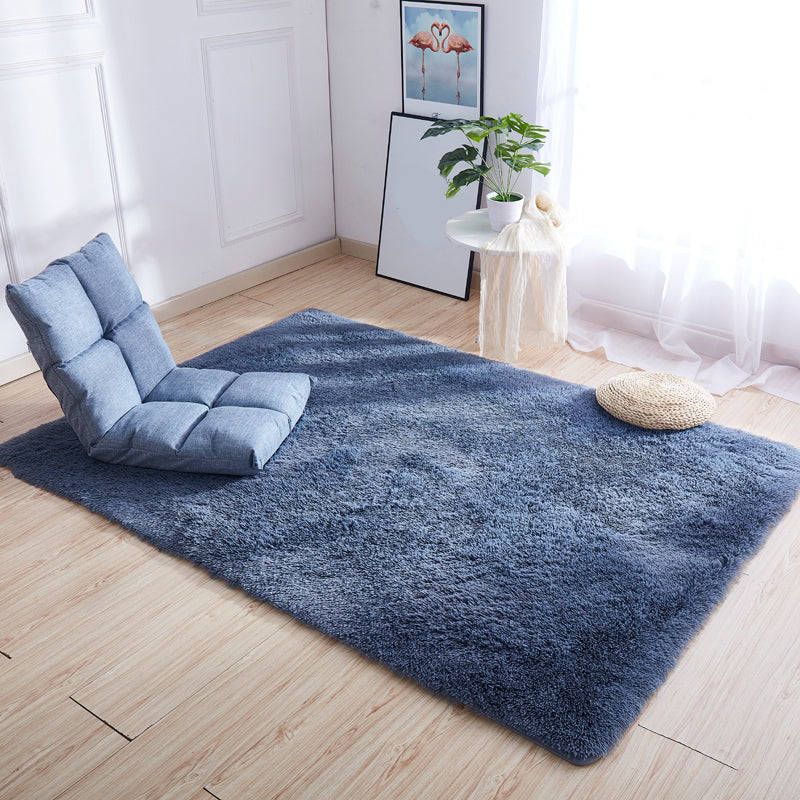 Casual Decoration Rug Multicolored Solid Color Indoor Rug Polyster Non-Slip Backing Easy Care Area Carpet