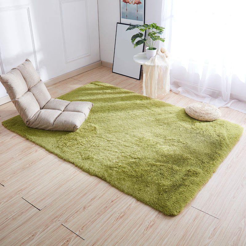 Casual Decoration Rug Multicolored Solid Color Indoor Rug Polyster Non-Slip Backing Easy Care Area Carpet