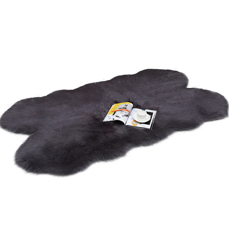 Lässiger Wohnzimmer Teppich Multi-Farbe Feste Farbe Innen Teppich Fluffy Nicht-Schlupf-Backing Easy Care Area Teppich