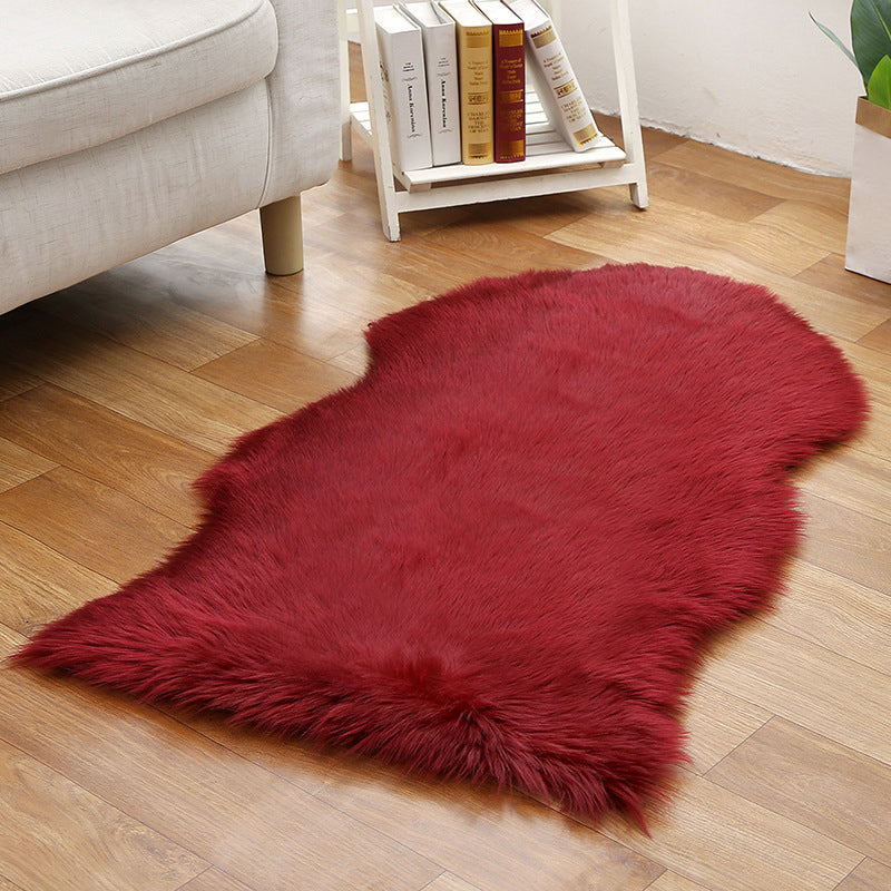 Lässiger Wohnzimmer Teppich Multi-Farbe Feste Farbe Innen Teppich Fluffy Nicht-Schlupf-Backing Easy Care Area Teppich