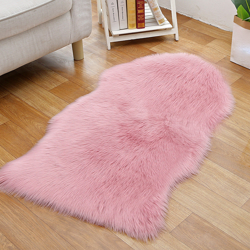 Lässiger Wohnzimmer Teppich Multi-Farbe Feste Farbe Innen Teppich Fluffy Nicht-Schlupf-Backing Easy Care Area Teppich