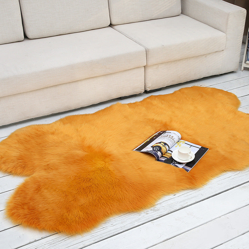 Lässiger Wohnzimmer Teppich Multi-Farbe Feste Farbe Innen Teppich Fluffy Nicht-Schlupf-Backing Easy Care Area Teppich