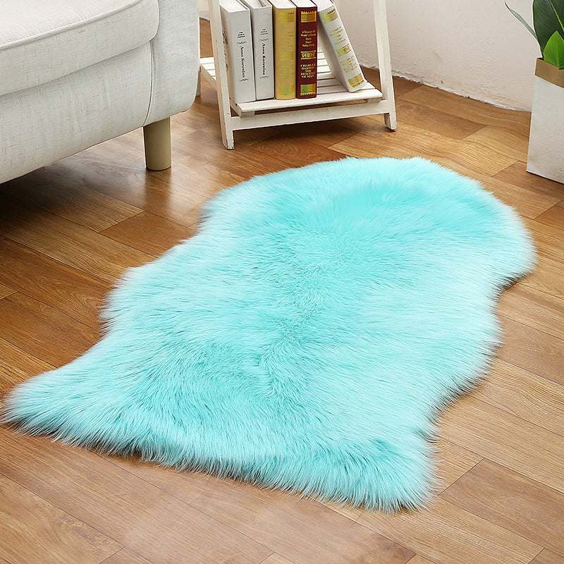 Lässiger Wohnzimmer Teppich Multi-Farbe Feste Farbe Innen Teppich Fluffy Nicht-Schlupf-Backing Easy Care Area Teppich