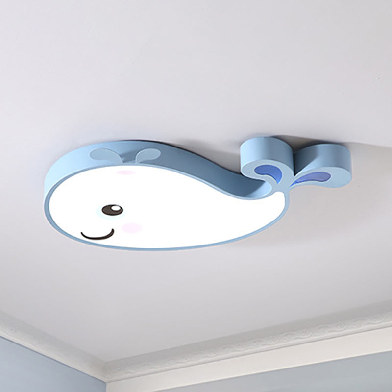 Dolphin Kindergarten Ceiling Light Fixture Acrylic Cartoon Ceiling Light Fixture