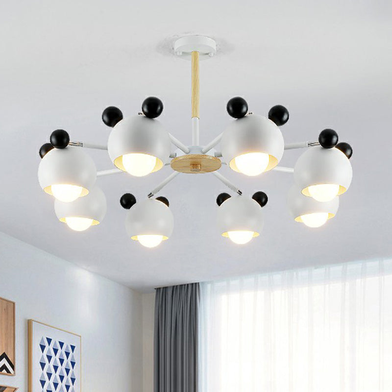 Swivelable Chandelier Light Nordic Style Metal Living Room Pendant Lighting Fixture